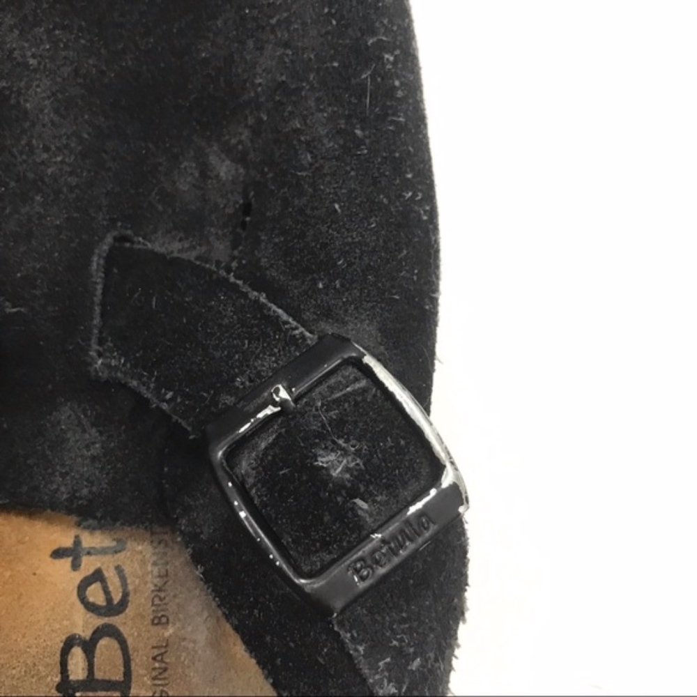 Betula by Birkenstock Boston black suede clogs - Picture 5 of 8